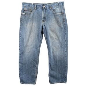 U.S. Polo Assn. Denim Men's Jeans Grunge Y2K Washed Blue Sz 38x30 Cotton 1128946